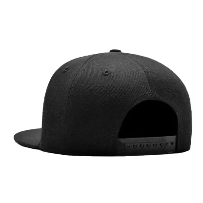 Flat Brim Solid Snapback Hats - Image 2