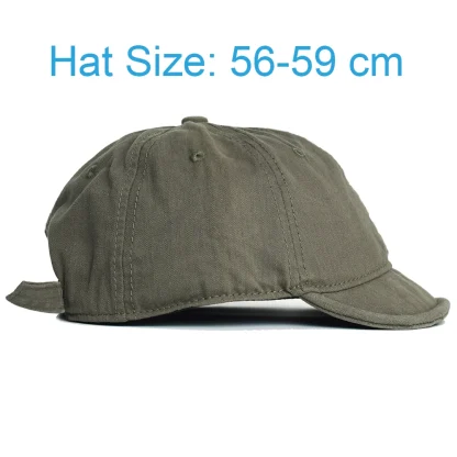 Short Brim Vintage-style Cap - Image 7