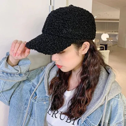 Fluffy Solid Baseball Hat - Image 4
