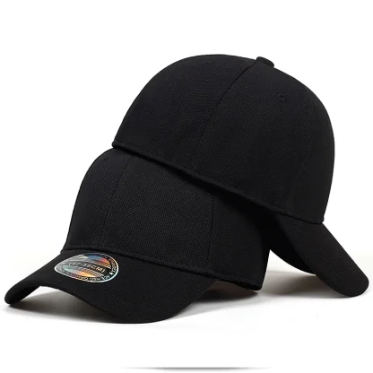 Solid Fitted Baseball Hats - Image 2