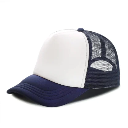 Color Block Mesh Snapback Caps - Image 2