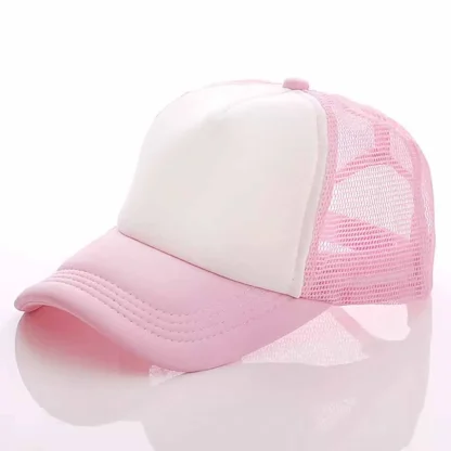 Color Block Mesh Snapback Caps - Image 5