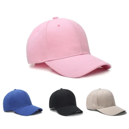 Solid Adjustable Baseball Hats - Image 4