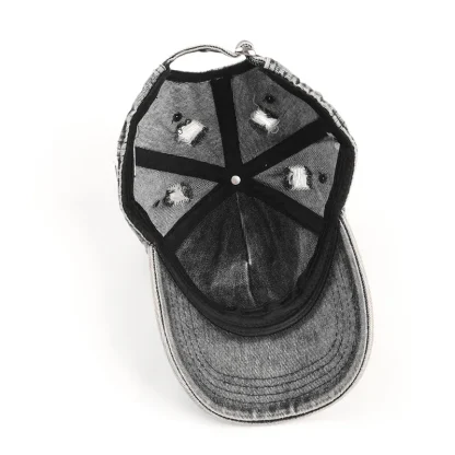 Washed Denim Baseball Hats - Image 6