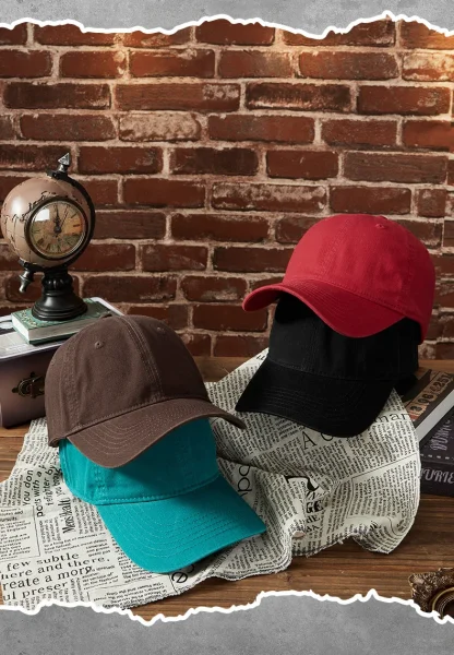 Adjustable Solid Baseball Hat - Image 7