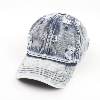 Washed Denim Baseball Hats - Image 3