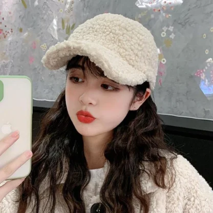 Fluffy Solid Baseball Hat - Image 2