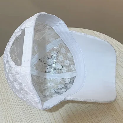 Luxury Floral Lace Butterfly Hat - Image 3