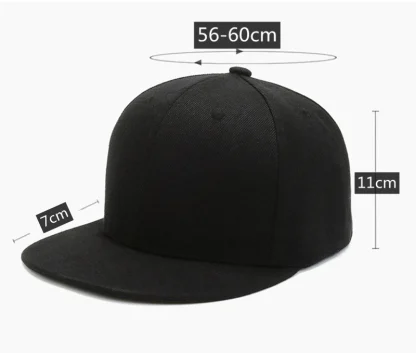Classic Solid Snapback Hats - Image 7