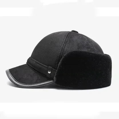 Solid Earflap Warm Hat - Image 3