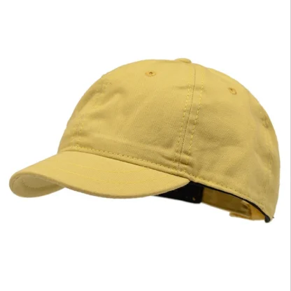 Short Brim Adjustable Solid Cap - Image 2