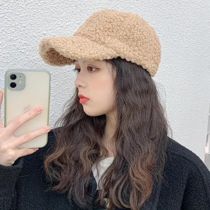 Fluffy Solid Baseball Hat - Image 5