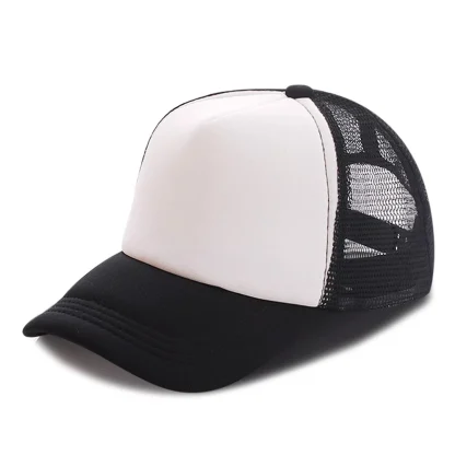 Color Block Mesh Snapback Caps - Image 3