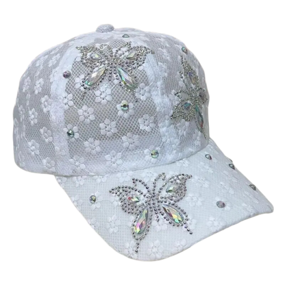 Luxury Floral Lace Butterfly Hat