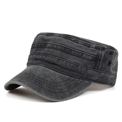 Acid Wash Flat Top Hat