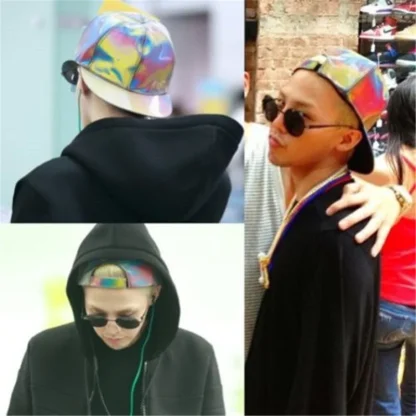 Glossy Iridescent Baseball Caps - Image 7
