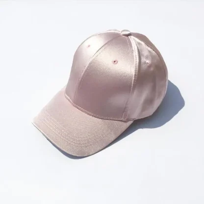 Shiny Solid Baseball Hats - Image 2