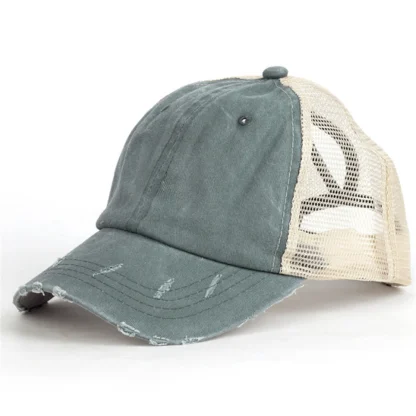 Ripped Acid Wash Trucker Caps - Image 2