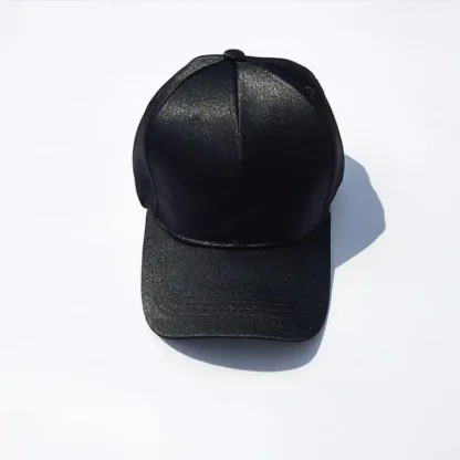 Shiny Solid Baseball Hats - Image 5