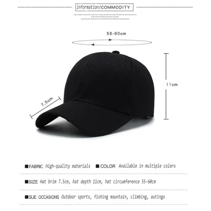 Classic Solid Baseball Caps - Image 7