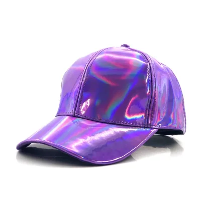 Glossy Iridescent Baseball Caps