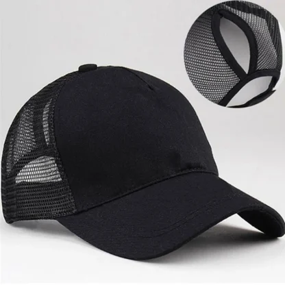 Women's Ponytail Trucker Hats - Image 5