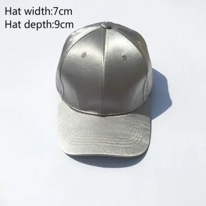 Shiny Solid Baseball Hats - Image 7
