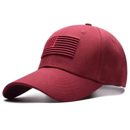 Solid USA Flag Baseball Hats - Image 3