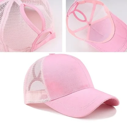Women's Ponytail Trucker Hats - Image 6