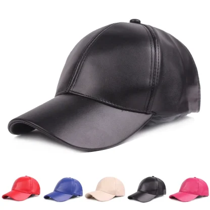 Glossy Solid Baseball Caps - Image 6