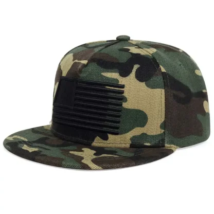 Solid Embroidery Flag Baseball Hat - Image 2