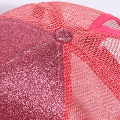 Glittered Ponytail Baseball Hat - Image 3