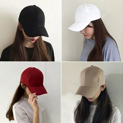 Casual Plain Baseball Caps - Image 5