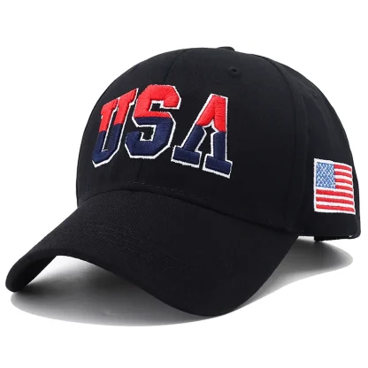 American Flag Embroidery Baseball Cap - Image 6