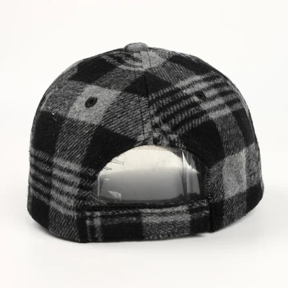 Adjustable Plaid Baseball Hats - Image 5