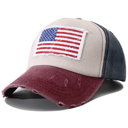 Retro American Flag Baseball Cap