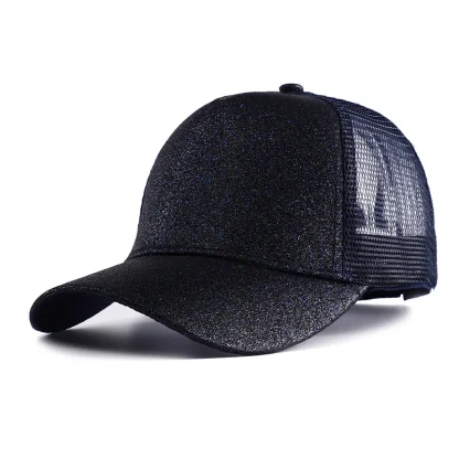 Glitter Ponytail Trucker Hats - Image 2