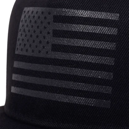 Flat Brim Solid USA Hats - Image 4