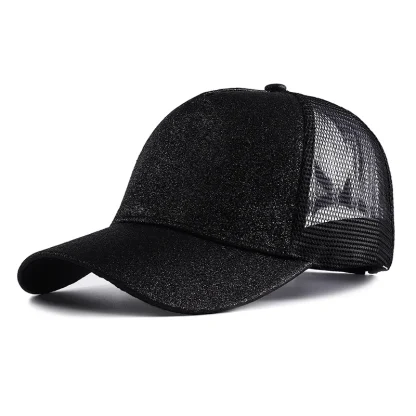 Glitter Ponytail Trucker Hats - Image 3