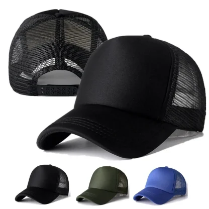 Solid Snapback Trucker Hats - Image 5