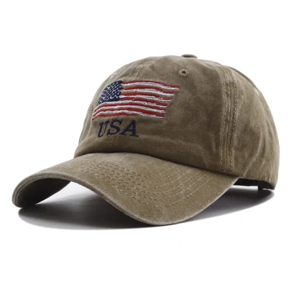 Retro USA Flag Baseball Cap - Image 6
