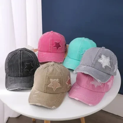 Ripped Star Baseball Hats - Image 6