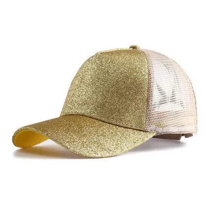 Glitter Ponytail Trucker Hats - Image 4