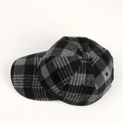 Adjustable Plaid Baseball Hats - Image 4