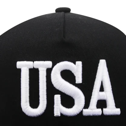 Flat Brim American Flag Hats - Image 6