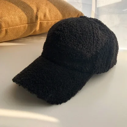 Warm Plush Baseball Hats - Image 2