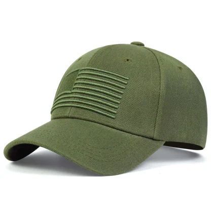 Solid Embroidered Baseball Cap - Image 4