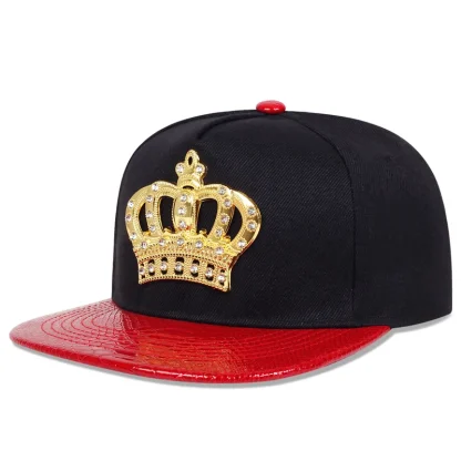 Luxury Crown Flat Brim Hat - Image 7