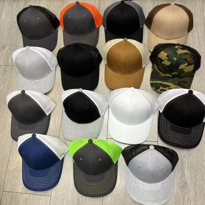Color Block Trucker Hats - Image 6
