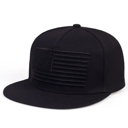 Solid Embroidery Flag Baseball Hat
